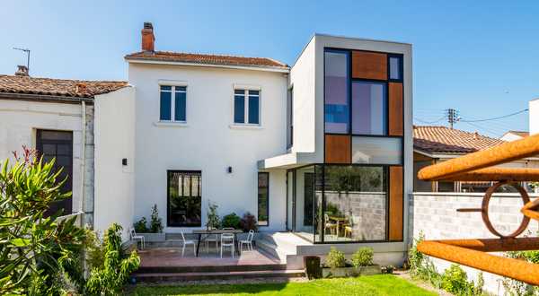 Extension d'une maison de ville réalisée par un architecte à Nîmes