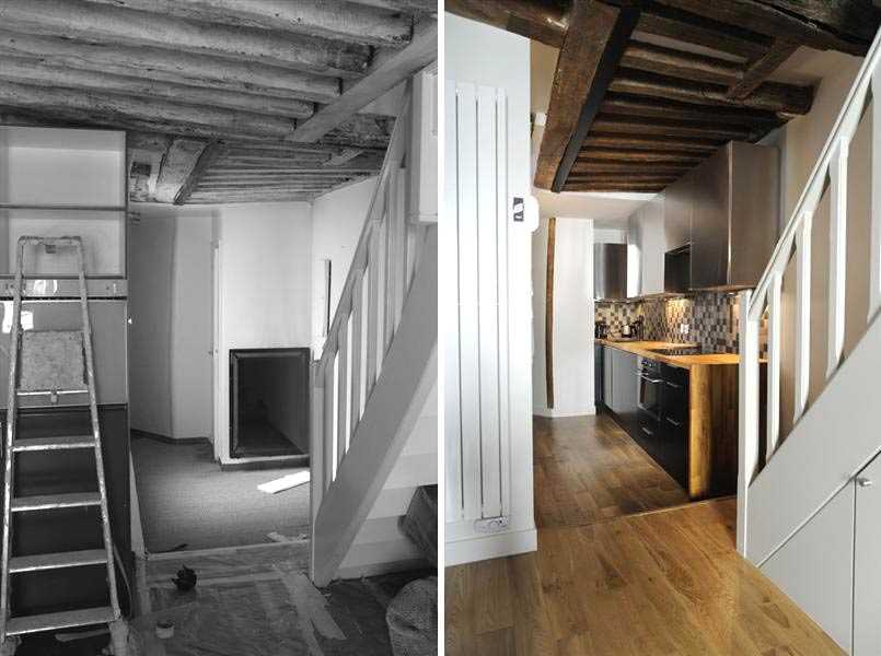 Rénovation d'un escalier dans un appartement en duplex à Nîmes