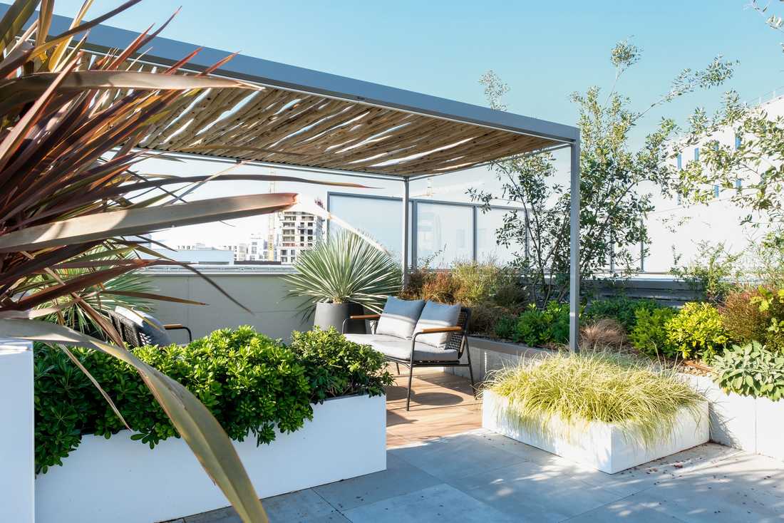 Terrasse amenagée par un architecte d'interieur