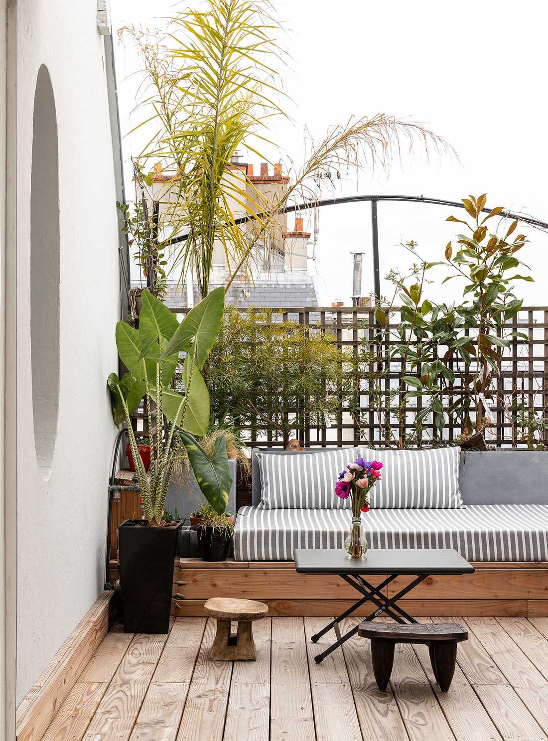 Terrasse de l'appartement à Nîmes