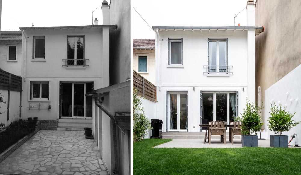 Rénovation de la facade d'une maison de ville à Nîmes