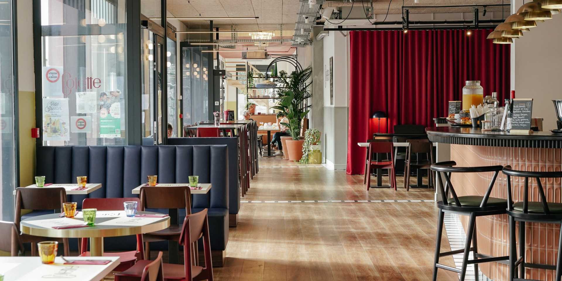 Restaurant rénové par un architecte spécialiste de l'architecture commerciale dans le Gard (30)
