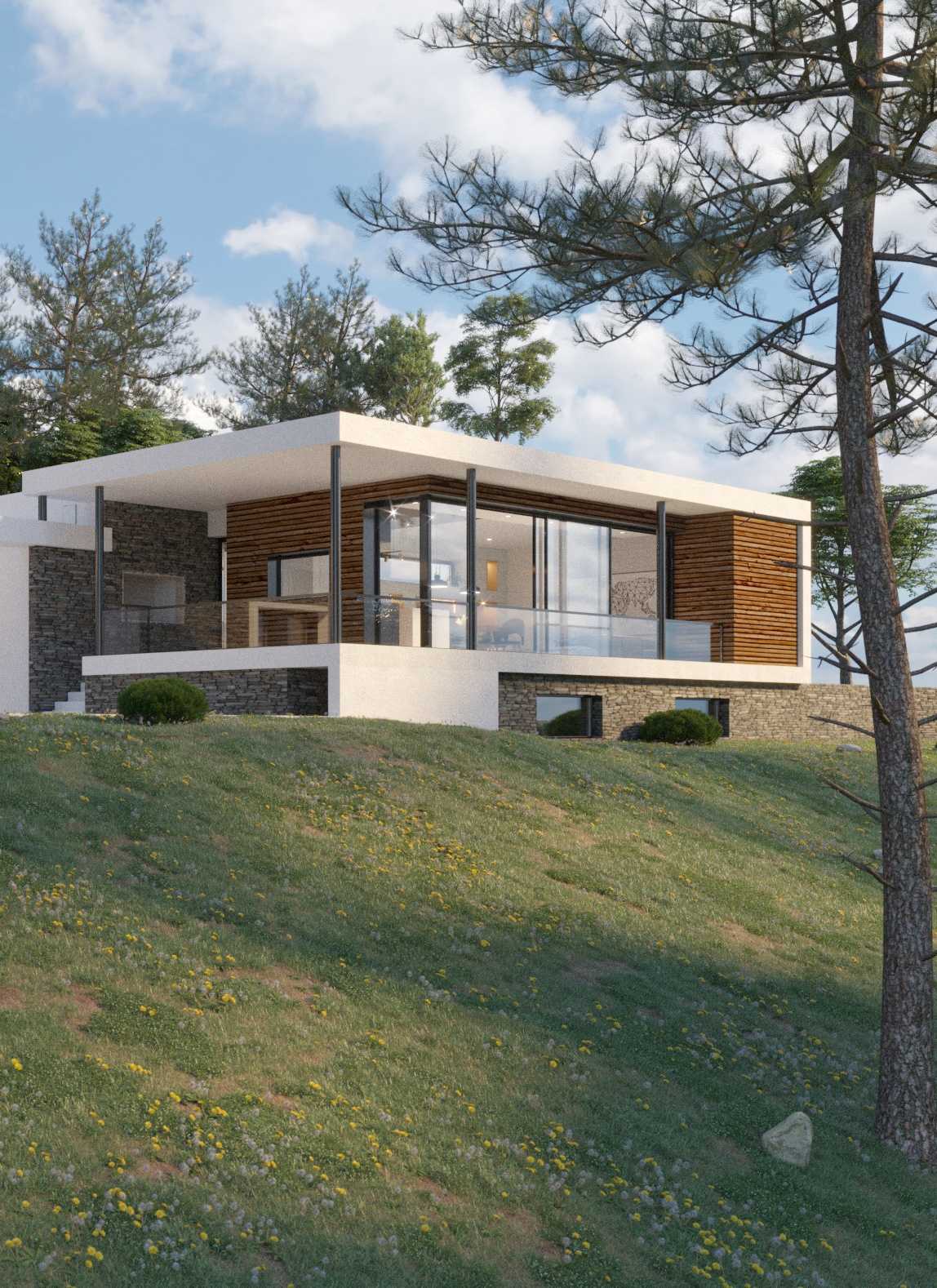 Construction d'une villa contemporaine par un architecte dans le Gard