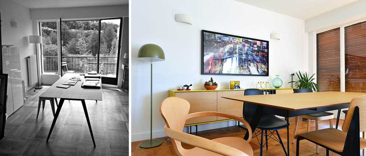 Before & After: Decoration of a living room 40m²