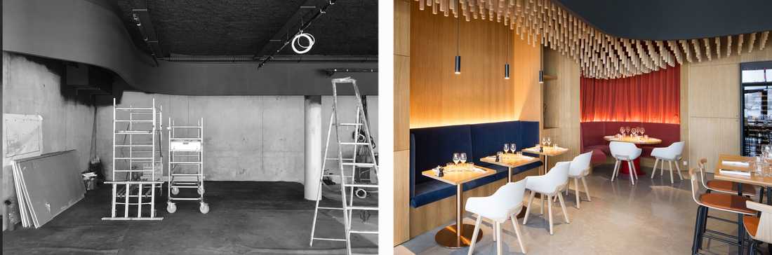 Décoration d'un restaurant haut de gamme par un architecte d'intérieur dans le Gard