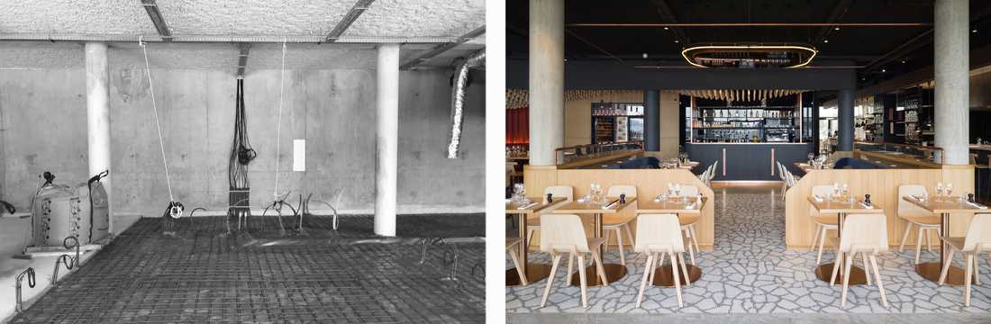 Avant-après : Aménagement d'un restaurant par un architecte intérieur à Nîmes