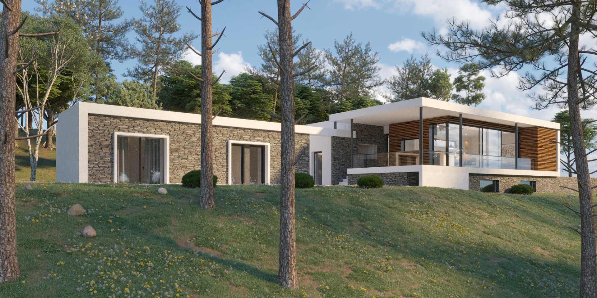 Construction d'une maison d'architecte dans le Vaucluse par un architecte
