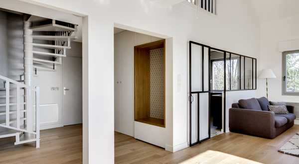 Opening of a kitchen on a living room