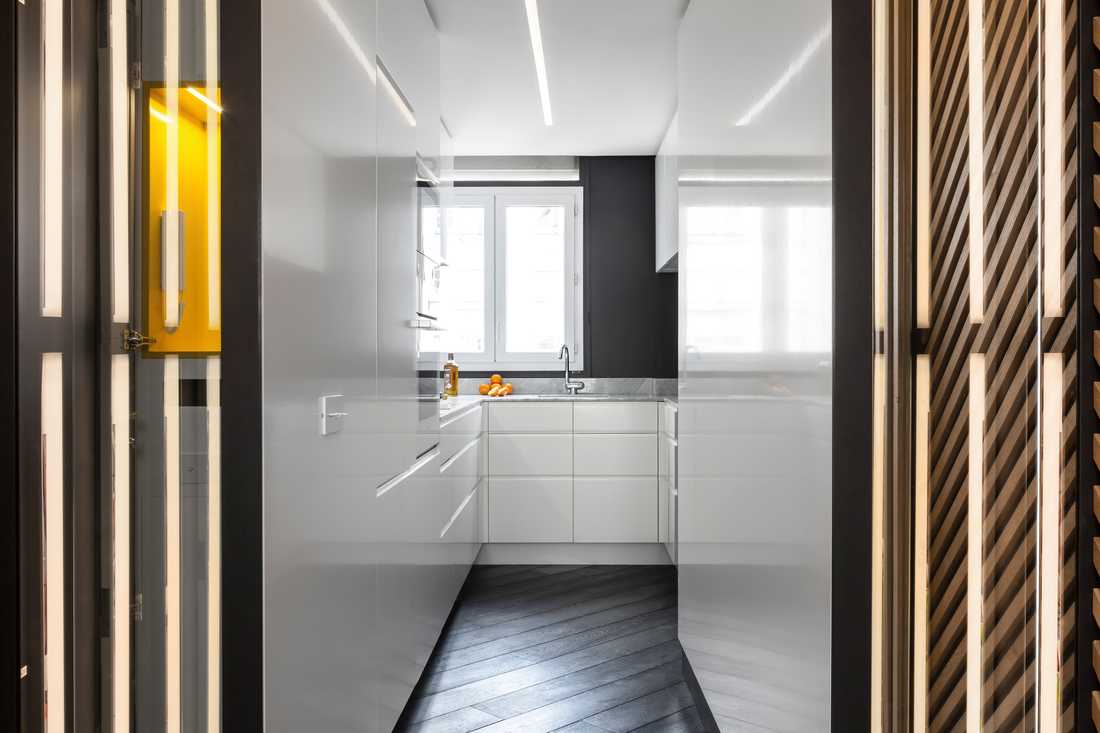 Rénovation de la cuisine de l'appartement par un architecte d'intérieur à Nîmes