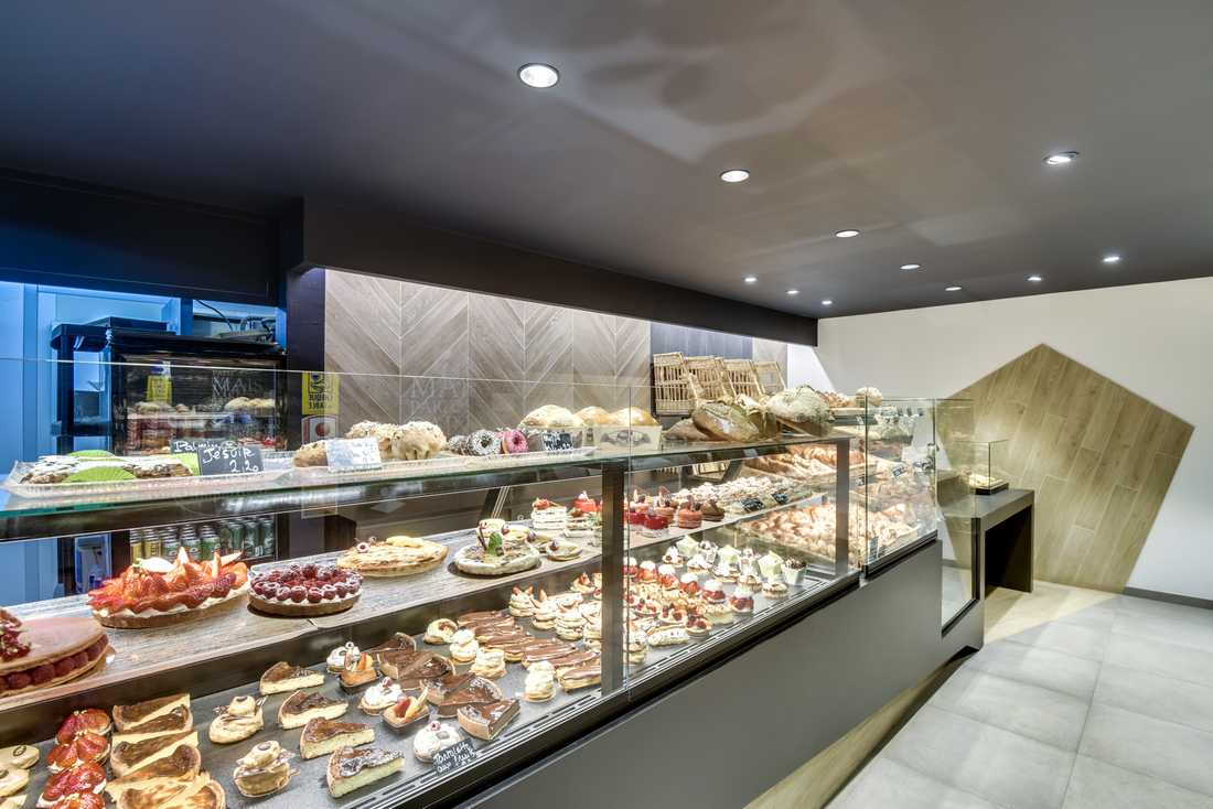 Relooking d'une boulangerie par un architecte - décorateur à Nîmes