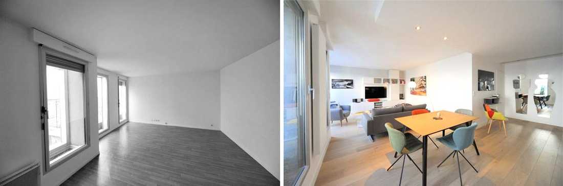 Architecture d'intérieur dans le cadre d'une rénovation d'appartement