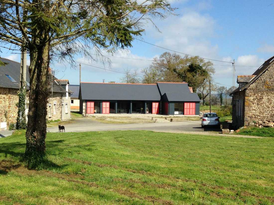 Réhabilitation d'un corps de ferme par un architecte DPLG